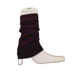 Vía Rosa Leg Warmers One Size Burgundy/ Wine Color
